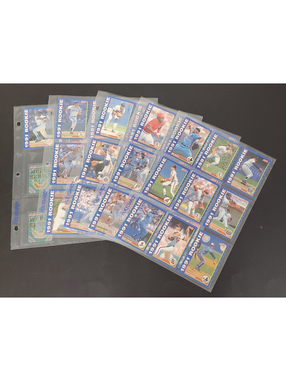 1991 Score Baseball Rookie Card Lot of 38 & 5 3D Trivia Cards VG